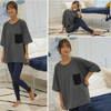 大きいサイズまでサイズ展開 ペアルック ビッグTシャツ ルームウェア ワンマイルウェア レデイース (M～5XL）