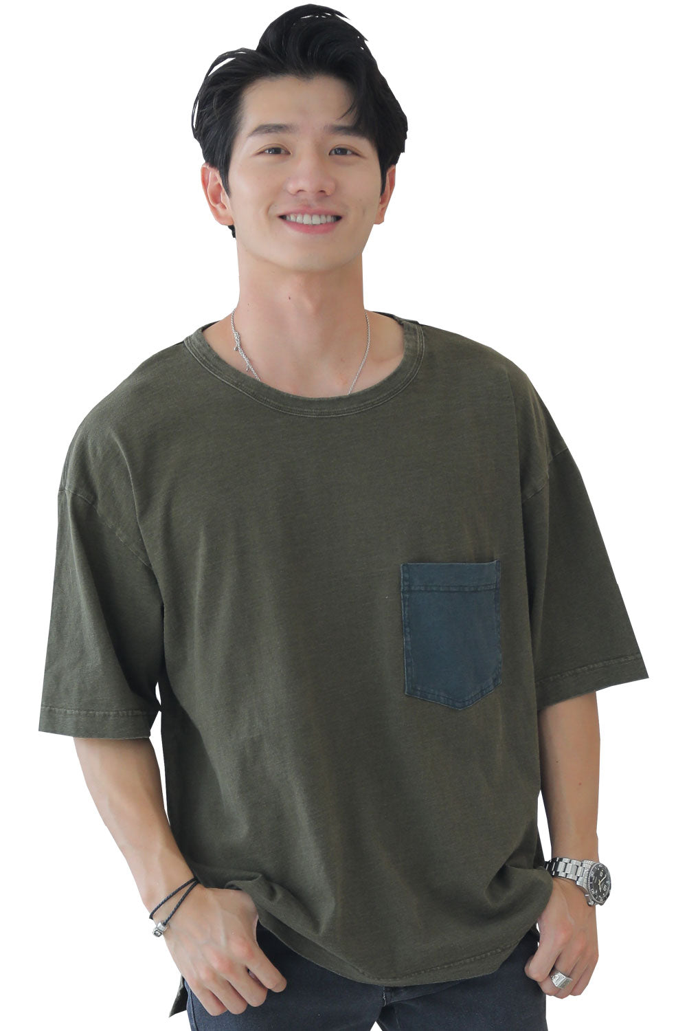 大きいサイズまでサイズ展開 ペアルック ビッグTシャツ ルームウェア ワンマイルウェア メンズ (M～5XL）