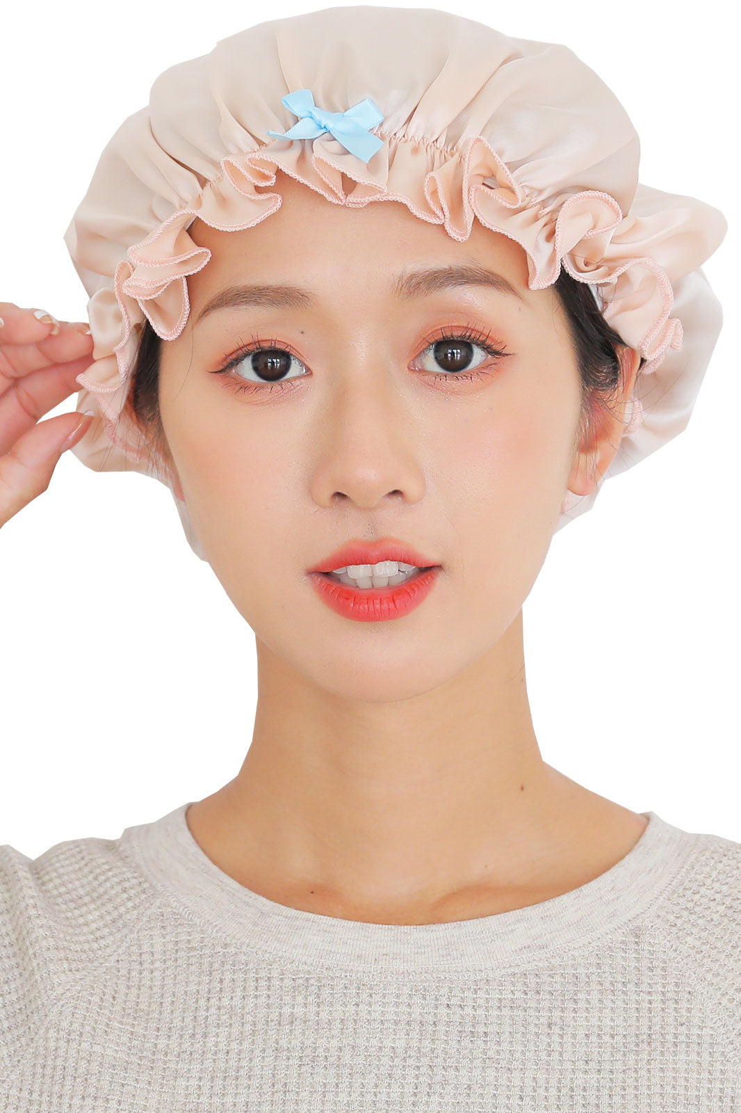 産後のママの味方、抜け毛防止シルクナイトキャップ（ロングヘア・ショートヘア・ミディアムヘア対応の2サイズ）