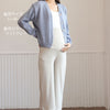 妊婦さんのためのマタニティワイドパンツ（厚手生地 春・秋向け）